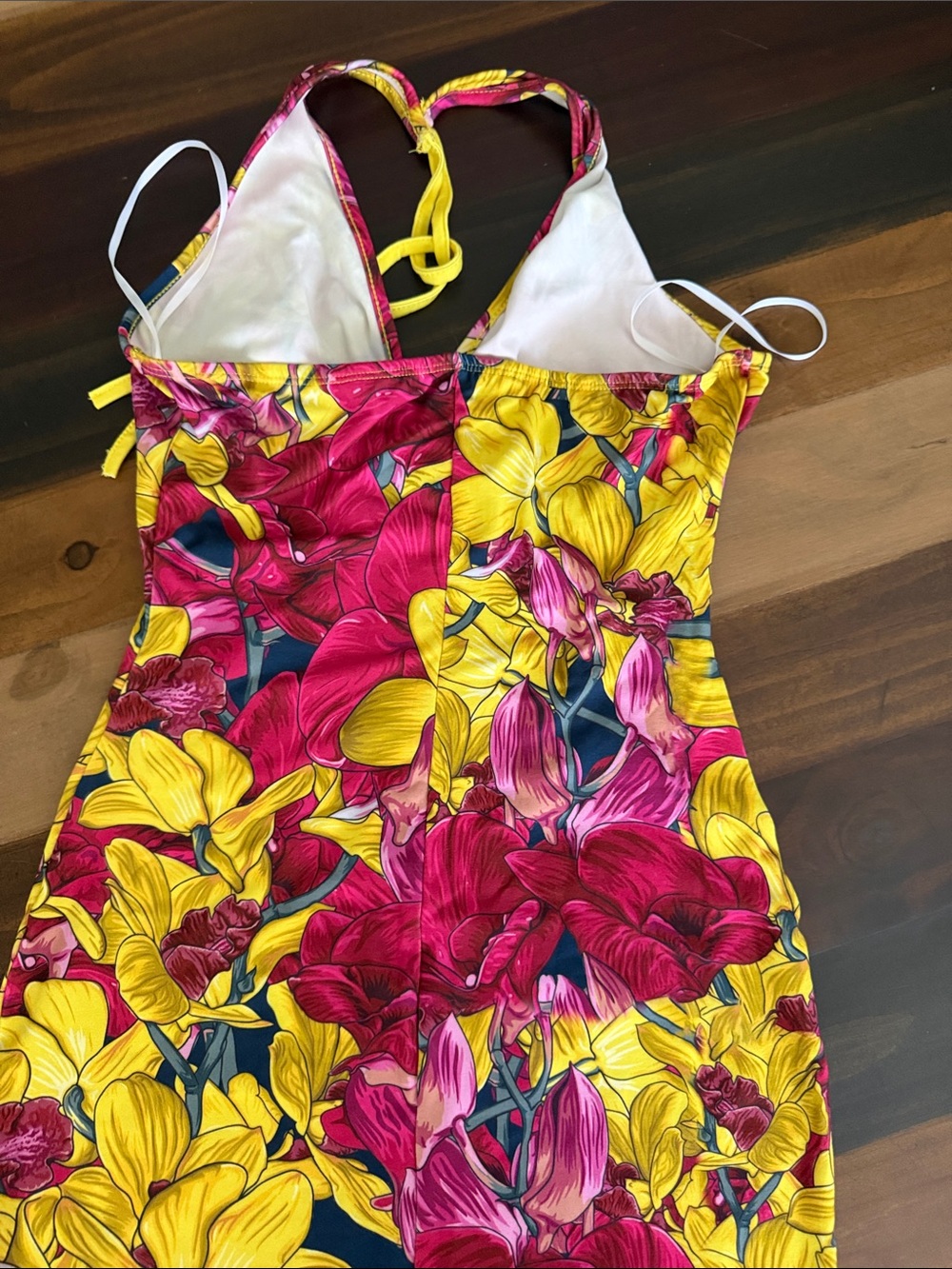 SHEIN Yellow & Pink Floral Maxi Dress - Picture 8 of 11